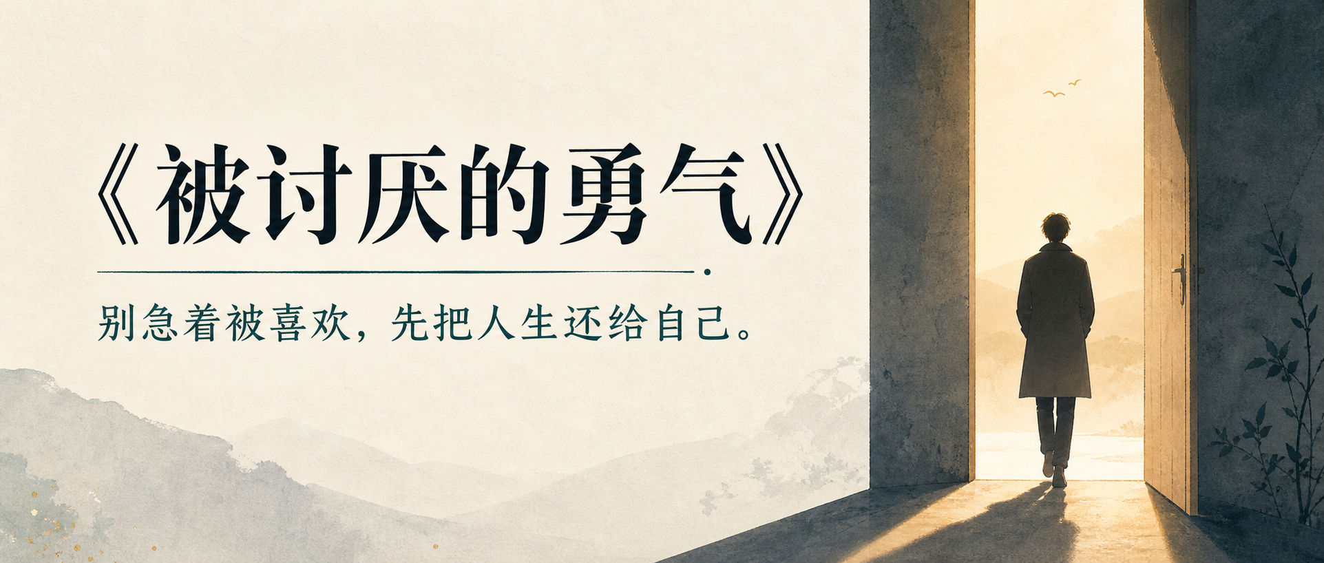 《被讨厌的勇气》公众号封面